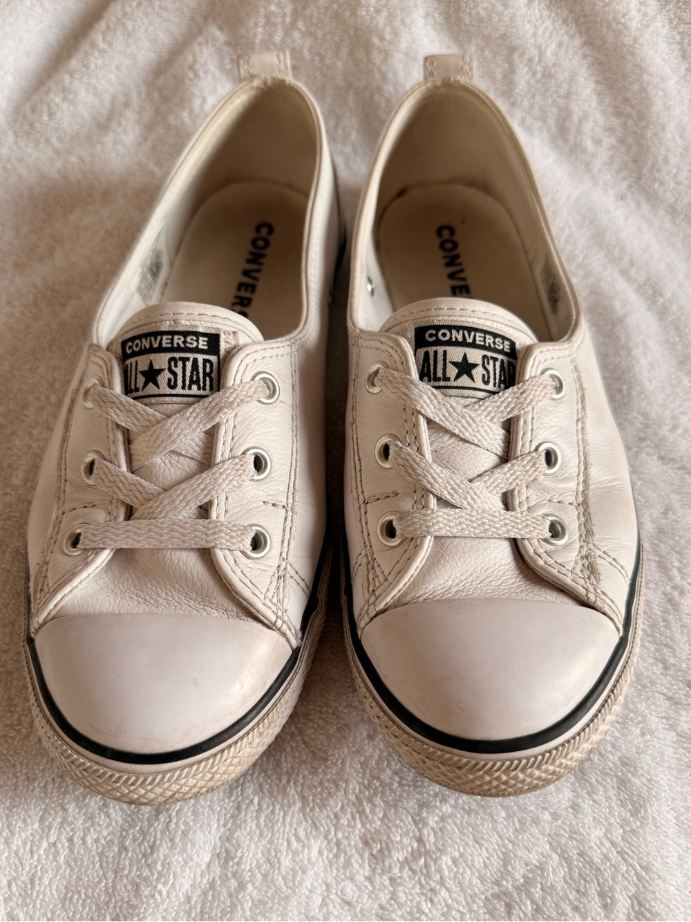 Converse women’s all leather ballet flats